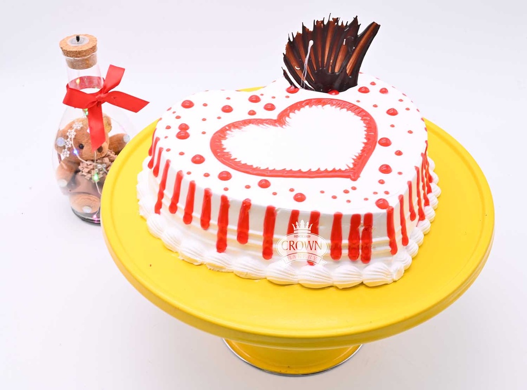 Strawberry Hearts Cake