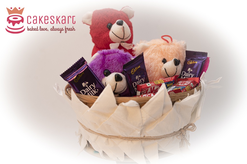 Teddy Bear Gift Basket