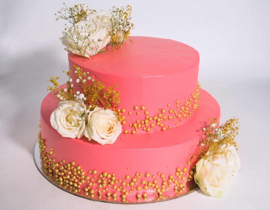 Red Velvet Wedding Cake | Premium Cakes Delivery in Kollam | CakesKart