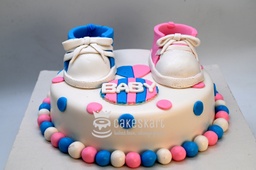 [FBABS01-1KG] Baby's Shoe Cake
